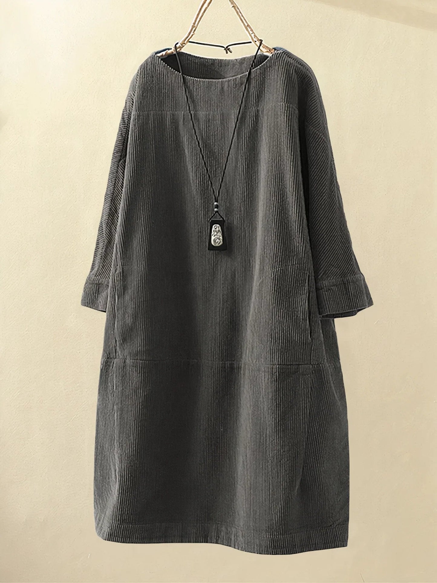 Corduroy Damen Tunika Kleid