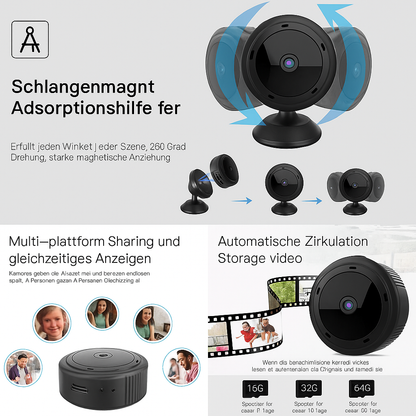 Wlan Überwachungskamera Mini Nachtsicht