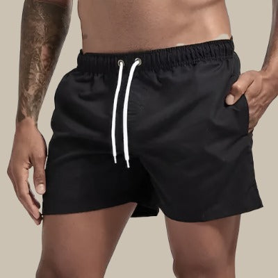 Herren Badeshorts Sommer Baumwolle Kordelzug
