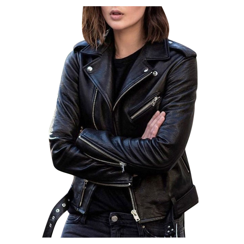Lederjacke Herren Vintage Reißverschluss