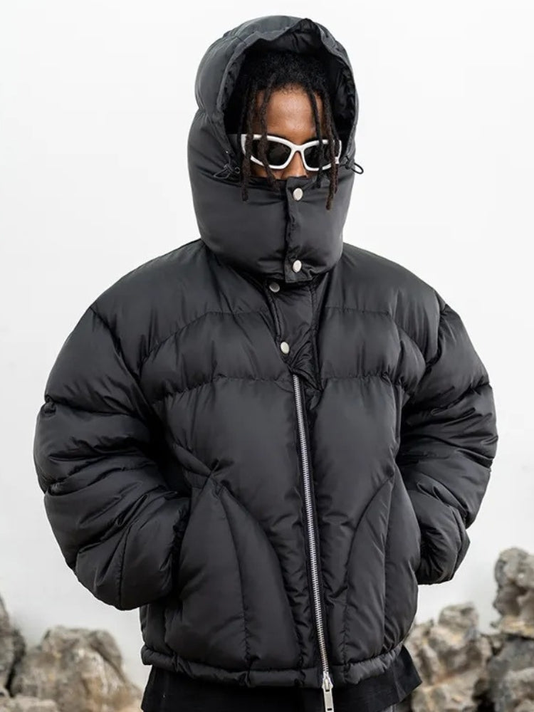 Herren Steppjacke Baumwolle Kapuze Reißverschluss - Norvielle