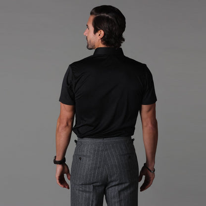 Herren Slim Fit Poloshirt Kurzarm Stretch