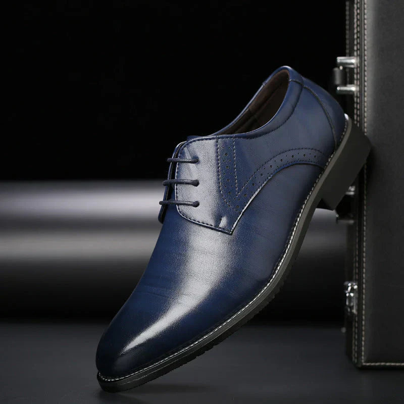 Herren Anzugschuhe Leder Klassische Brogue Schnürschuhe