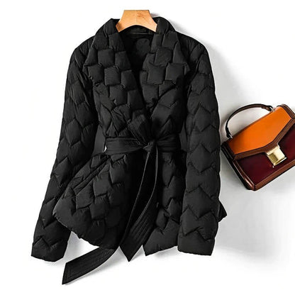 Damen Gürtel für Puffer Mantel Steppgesteppt