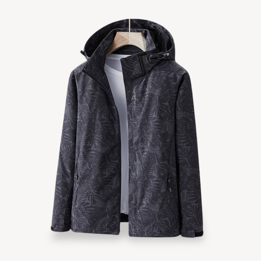 Norvielle Damen Wasserdichte Blätterdruckjacke - Norvielle