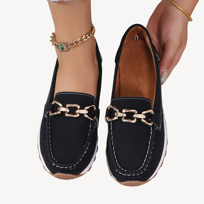 Damen Loafer Aufschlüpfen Sommer Schuhe