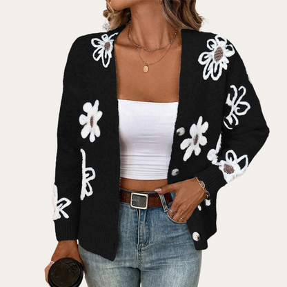 Norvielle Damen Strickcardigan Trendig