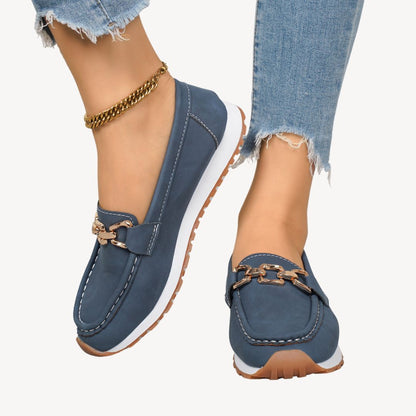 Damen Loafer Aufschlüpfen Sommer Schuhe