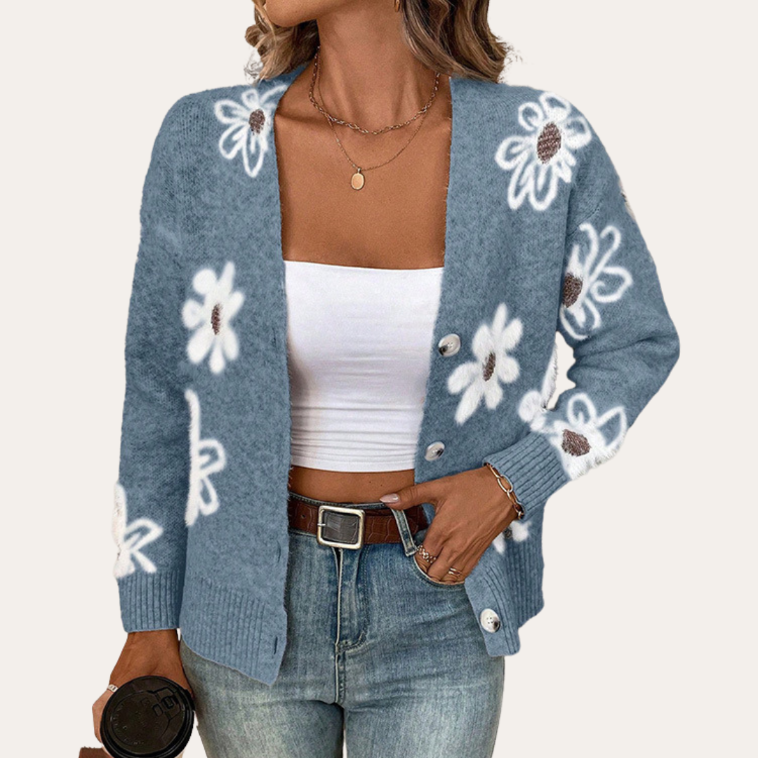 Norvielle Damen Strickcardigan Trendig