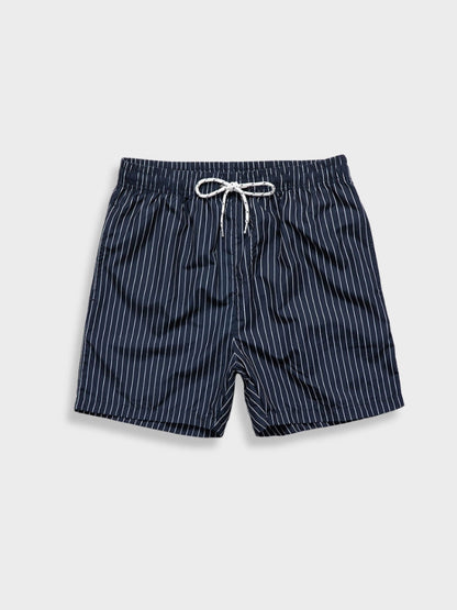 Herren Gestreiftes Sommer-Set Hemd Shorts