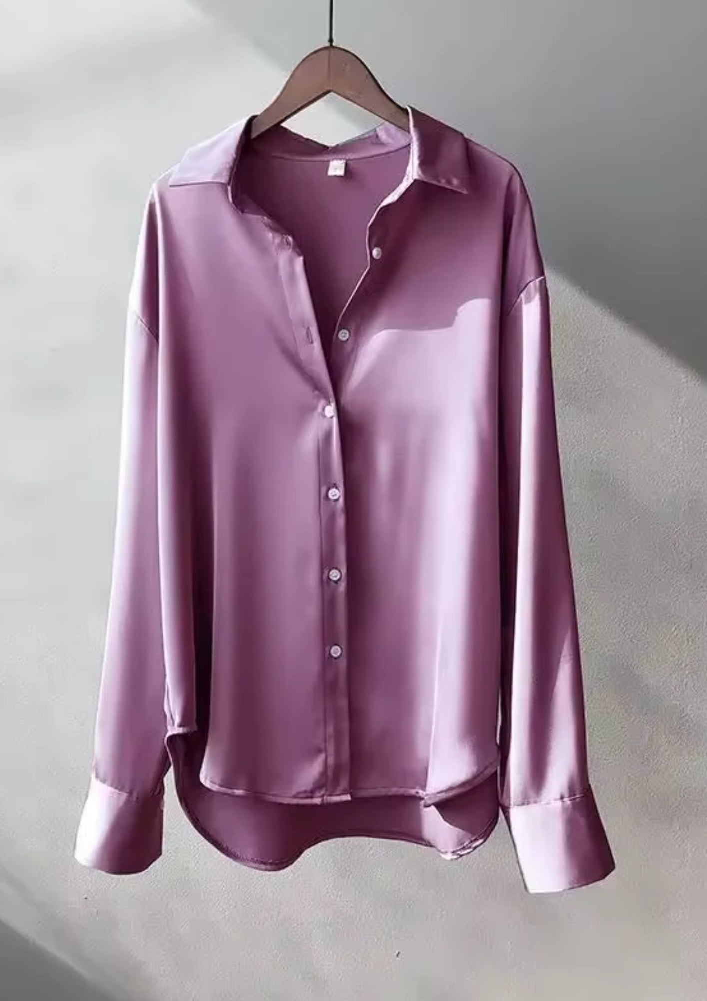 Damen Bluse Klassischer Kragen Knopfleiste Weiß
