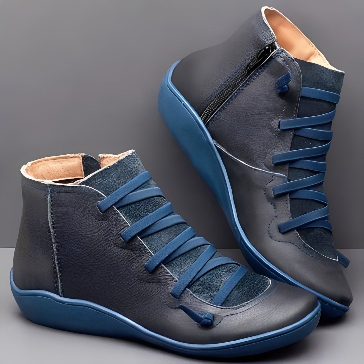Bienna Damen Stiefeletten Leder