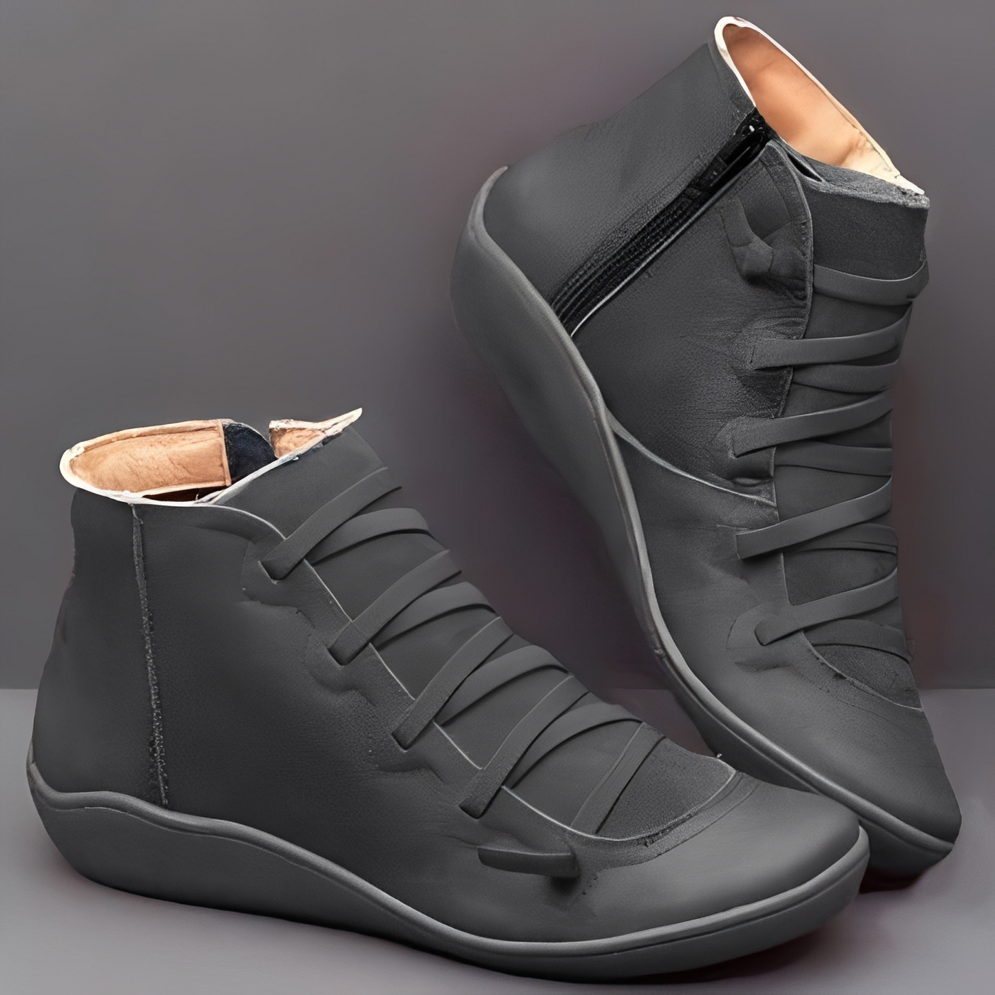 Bienna Damen Stiefeletten Leder
