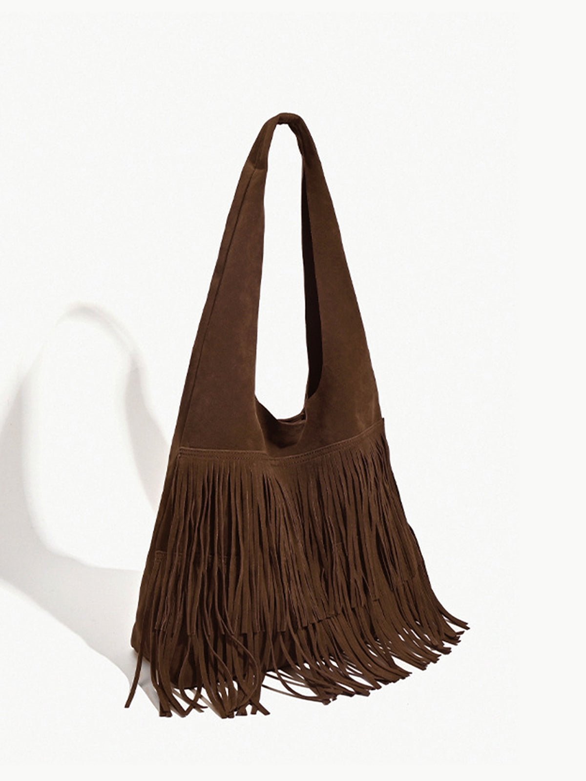 Isla Damen Hobo-Tasche Fransen Leder