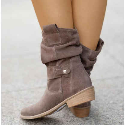 Norvielle Damen Stiefelette Reißverschluss