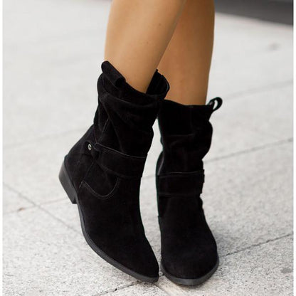 Norvielle Damen Stiefelette Reißverschluss