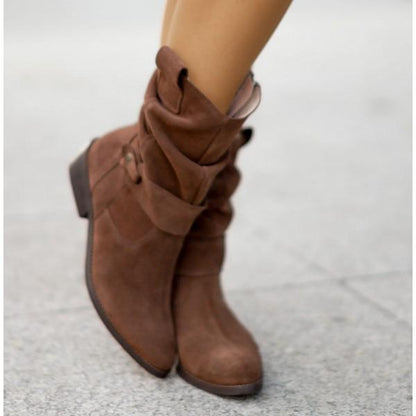 Norvielle Damen Stiefelette Reißverschluss