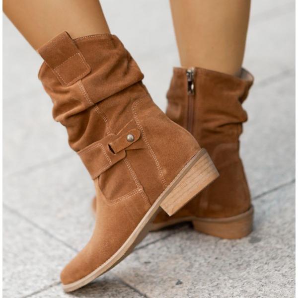 Norvielle Damen Stiefelette Reißverschluss