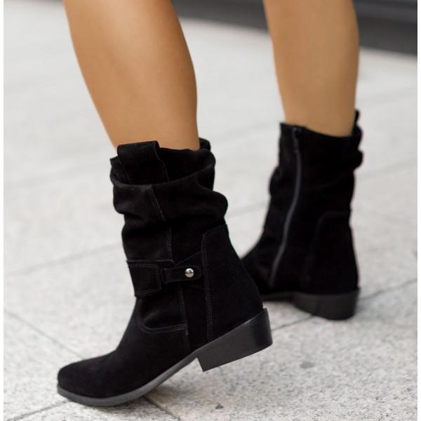 Norvielle Damen Stiefelette Reißverschluss