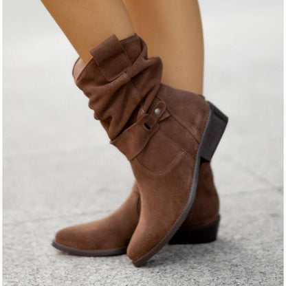 Norvielle Damen Stiefelette Reißverschluss