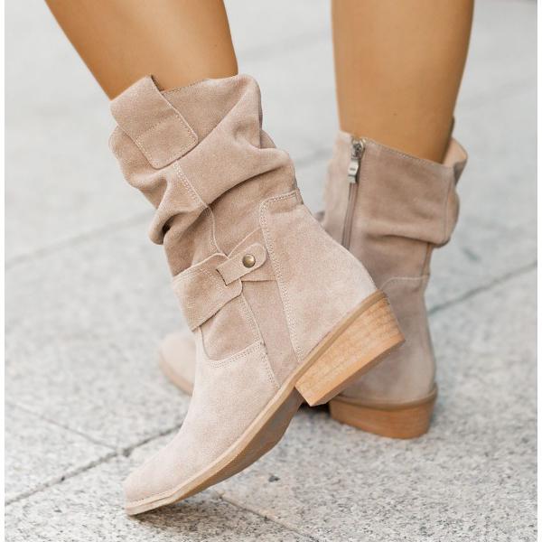 Norvielle Damen Stiefelette Reißverschluss