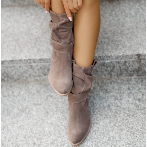 Norvielle Damen Stiefelette Reißverschluss