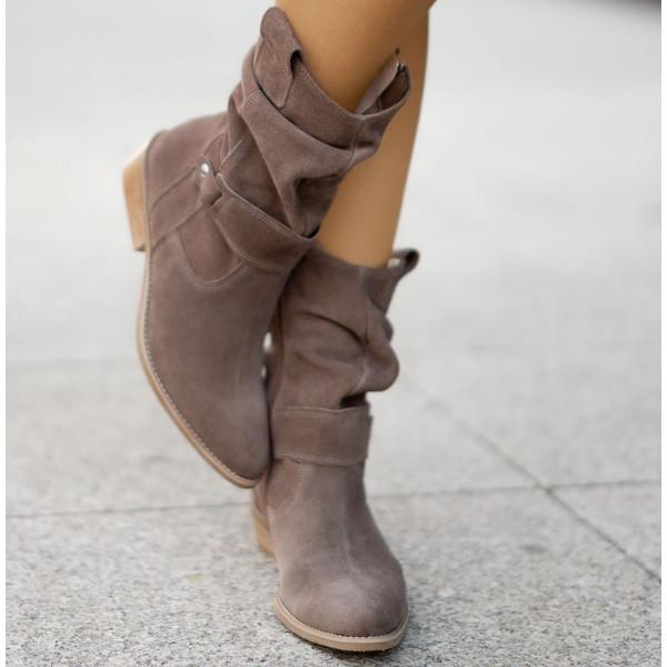 Norvielle Damen Stiefelette Reißverschluss