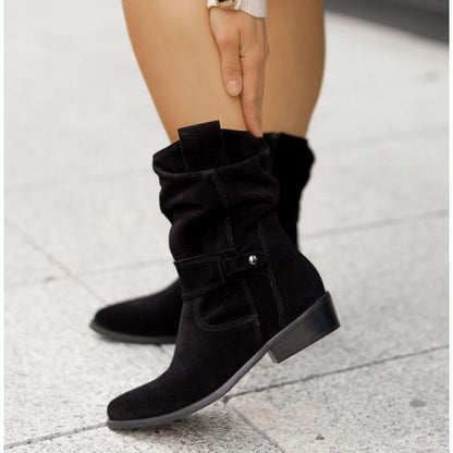Norvielle Damen Stiefelette Reißverschluss