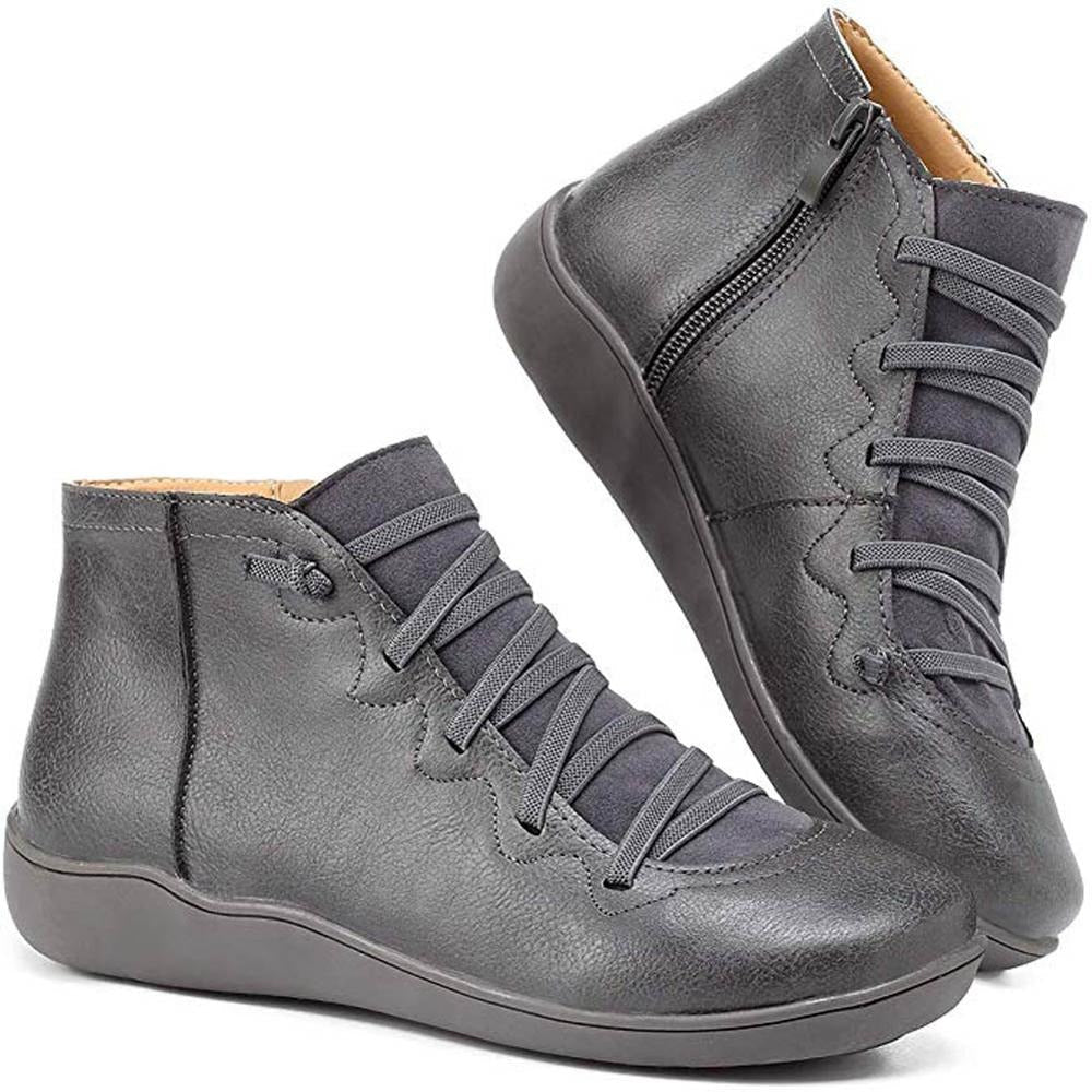 Afra Damen Retro Schnürstiefel