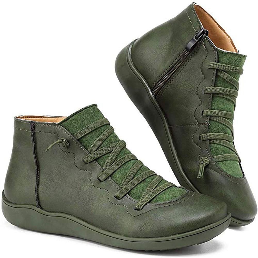 Afra Damen Retro Schnürstiefel