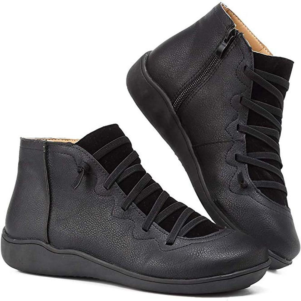 Afra Damen Retro Schnürstiefel