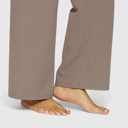 Damenweite Hose mit Stretchbund