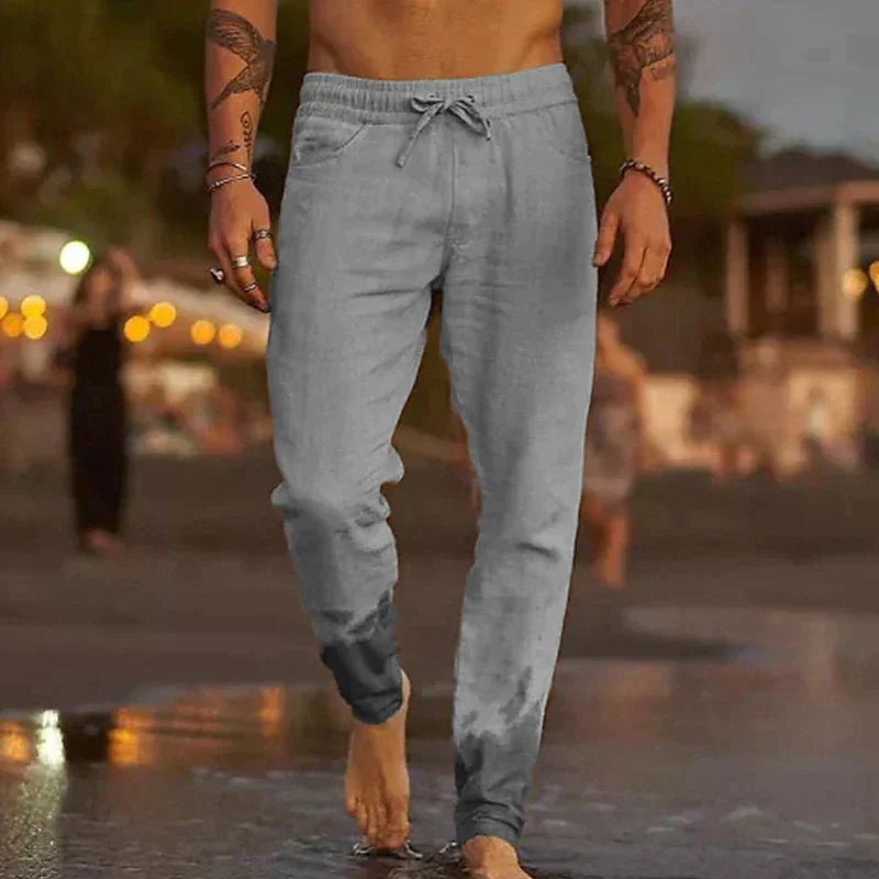 Herren Sommerhose Leicht Beige
