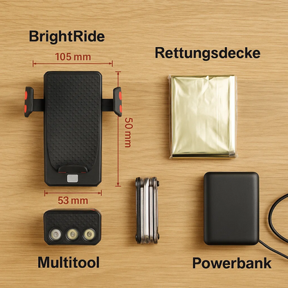 Fahrradlicht 4-in-1 mit Powerbank 1500 Lumen LED