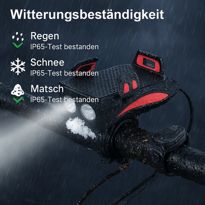 Fahrradlicht 4-in-1 mit Powerbank 1500 Lumen LED