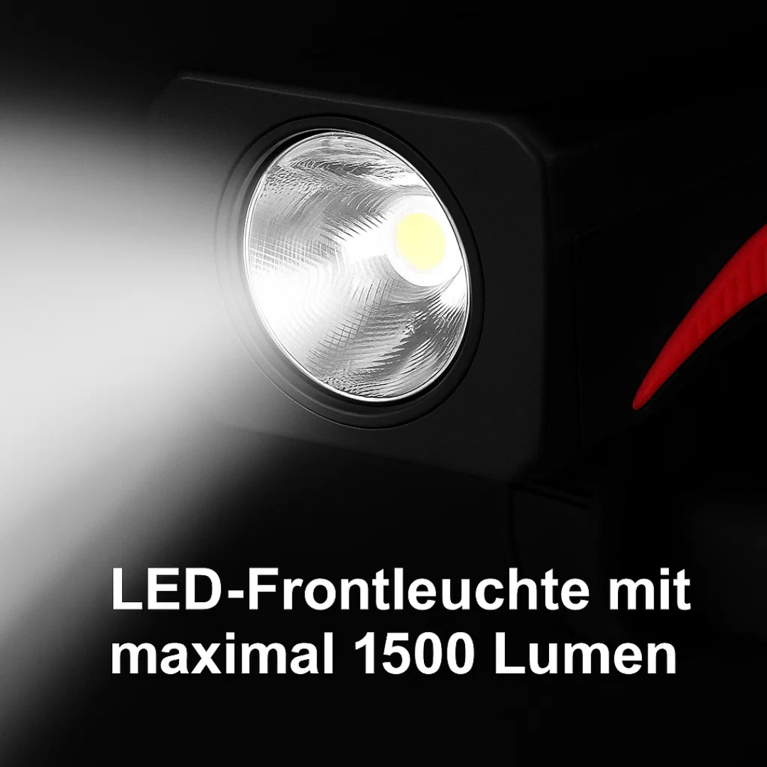 Fahrradlicht 4-in-1 mit Powerbank 1500 Lumen LED