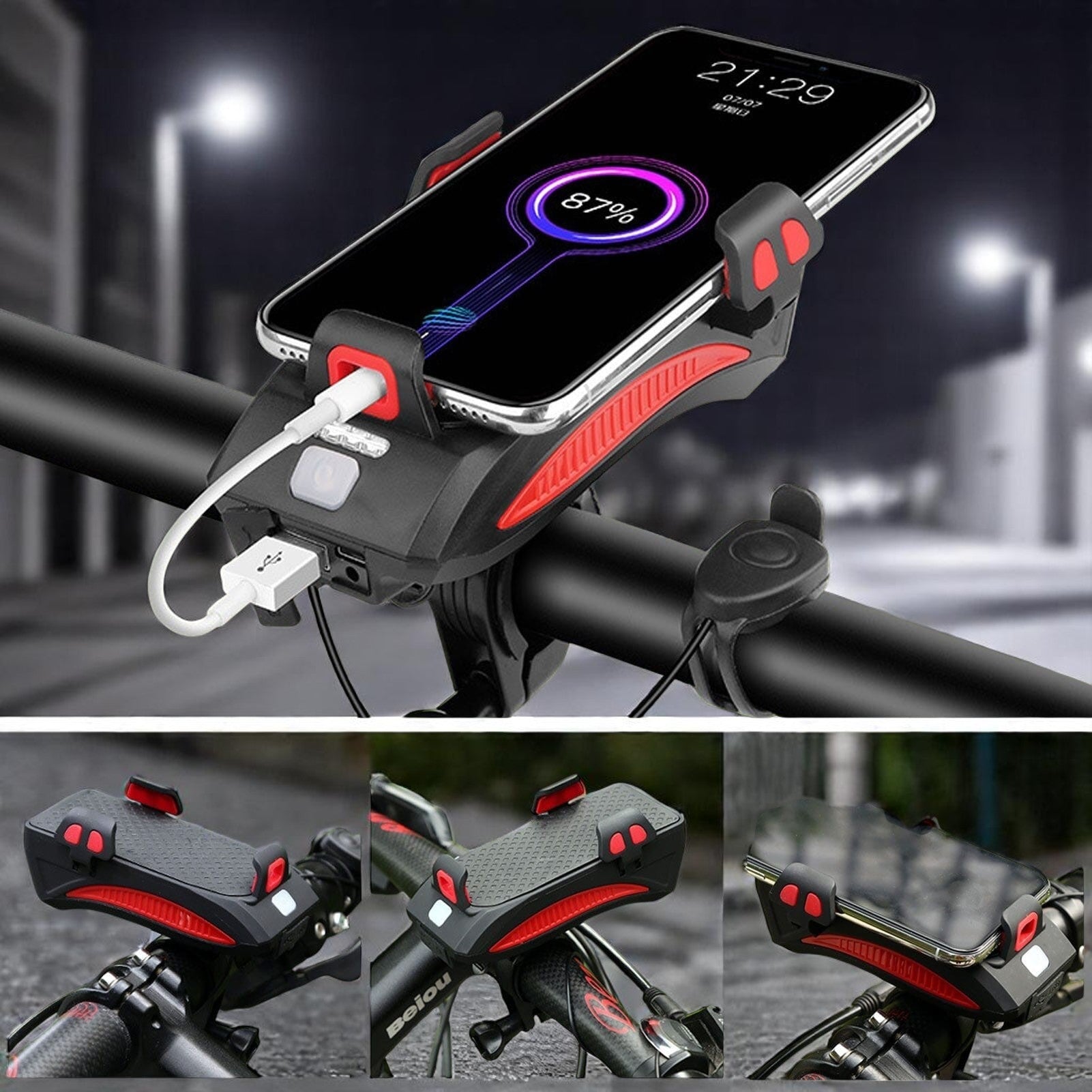 Fahrradlicht 4-in-1 mit Powerbank 1500 Lumen LED - Norvielle