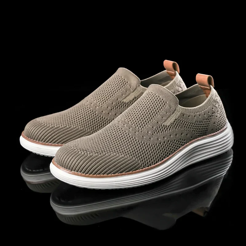 Friedrich Herren Slip-On-Schuhe Atmungsaktives Material Schwarz - Norvielle