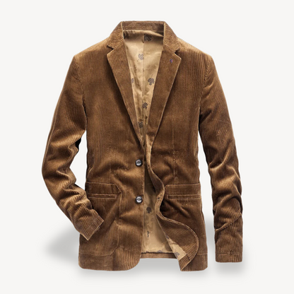 Herren Slim-Fit Sakko Corduroy Retro Blazer - Norvielle