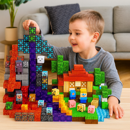 Magnetische Bauklötze Set Lernspielzeug für Kinder - Norvielle