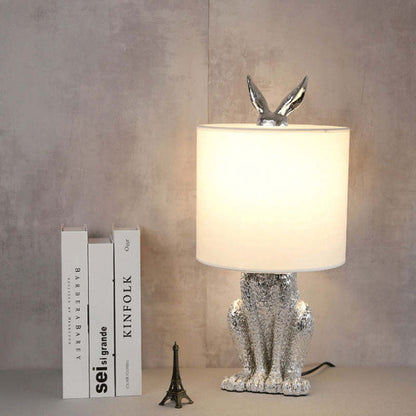 Kaninchen Tischlampe Gold Designer Leuchte