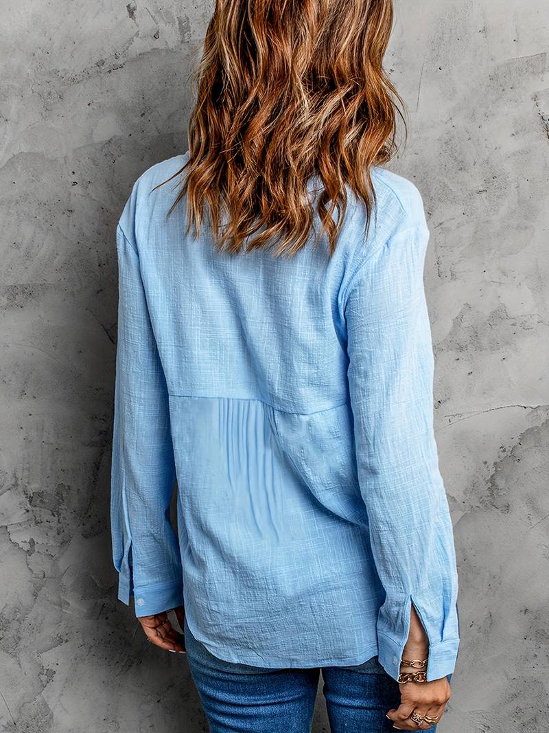 Avonelle Damen Bluse Reverskragen Langer Ärmel Elegent