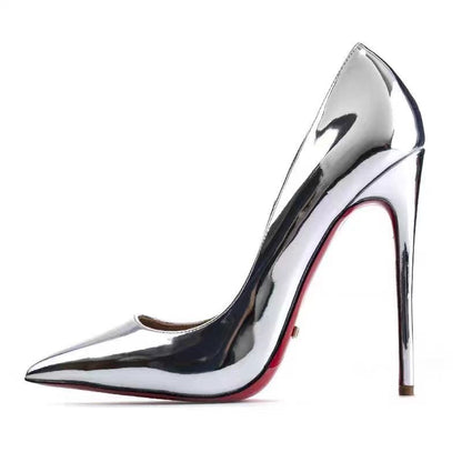 Damen Stiletto High Heels 12cm Weiche Sohle