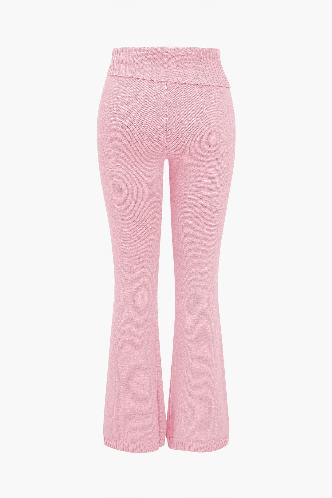 Damen Strick-Set Kapuzenjacke Schlaghose