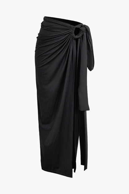 Damen One-Shoulder Bandeau- und Maxirock für stilvolle Anlässe