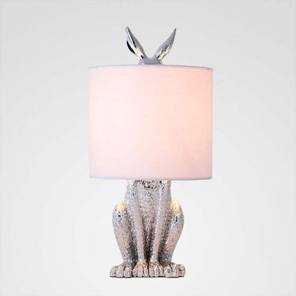 Kaninchen Tischlampe Gold Designer Leuchte