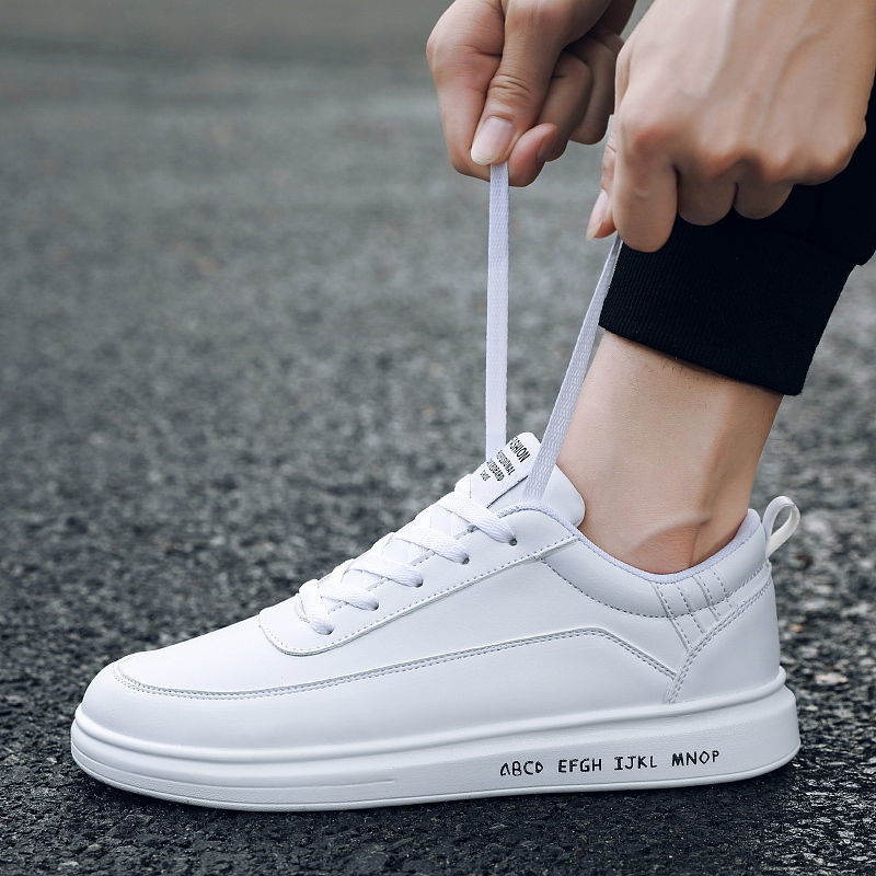 Norvielle Damen Flache Freizeitschuhe Gummi Weiß