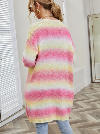 Engel Flügel Cardigan Gefüttert Offen Vorne Gradient Frauen