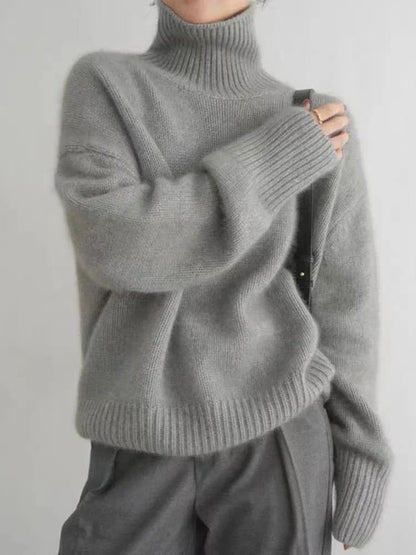 Lottie Damen Cashmere Pullover Stehkragen