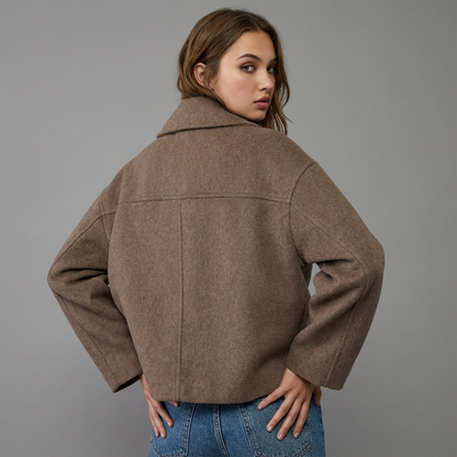 Damen Kurzjacke Reverskragen